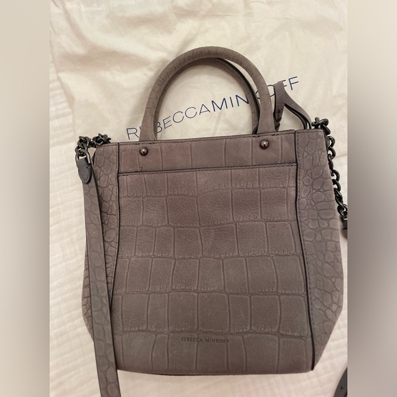 Rebecca Minkoff Suede Tophandle Crossbody w/ a Strap - Picture 2 of 6